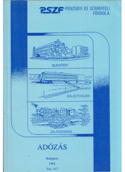 Kállai Lajos, Sztanó Imréné dr. - Adózás 1994 Kállai Lajos, Sztanó Imréné dr. - Adózás 1994, Budapest 1994 antikvár könyv