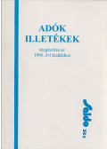 Kállai Lajos,Sztanó Imréné dr. - Adók, illetékek kiegészítés az 1996. évi kiadáshoz