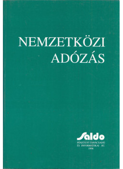 Dr. Deák Dániel - Nemzetközi adózás, Budapest 1994 antikvár könyv