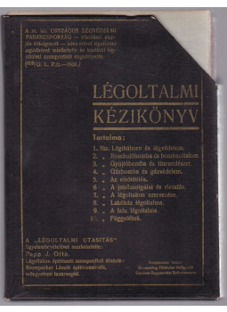 Papp J. Ottó - Légoltalmi kézikönyv 1-10. Papp J. Ottó - Légoltalmi kézikönyv 1-10., Budapest 1937 antikvár könyv