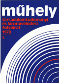 Gecsényi Lajos - Műhely 1978/1.