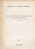 Kállainé dr. Thildy Teréz - Költségvetési szervek számvitele II. rész