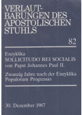 JOHANNES PAUL II. - Enzyklika Sollicitudo Rei Socialis von Papst Johannes Paul II.