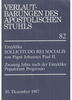 JOHANNES PAUL II. - Enzyklika Sollicitudo Rei Socialis von Papst Johannes Paul II., Bonn 1987 antikvár könyv