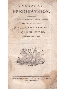 Basilius, P. Alexovics - Ünnepnapi prédikátziók
