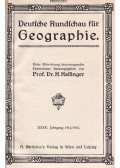 Dr. H. Hassinger - Deutsche Rundschau für Geographie 1912-13