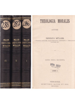 Ernst Müller - Theologia Moralis I-III. Ernst Müller - Theologia Moralis I-III., Bécs 1889 antikvár könyv