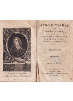 Éduárd, Yung - Yung' éjtzakáji I. Éduárd, Yung - Yung' éjtzakáji I., Pozsony 1815 antikvár könyv