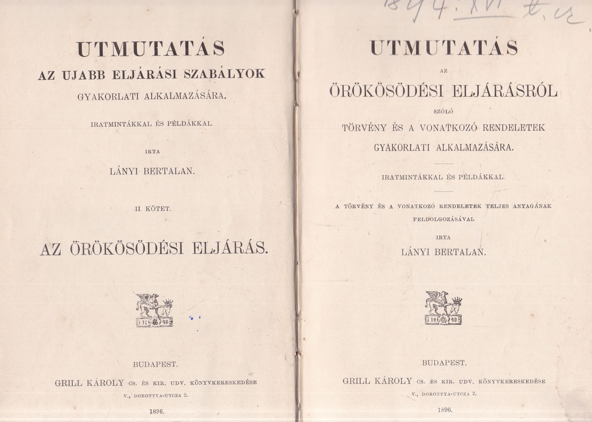 Lányi Bertalan - Utmutatás az örökösödési eljárásról