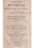 Péczely József - Summarium historiae recentioris Europaeae I.