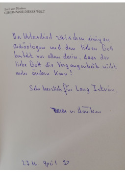 Erich von Däniken - Die Spuren der Ausserirdischen (dedikált) Erich von Däniken - Die Spuren der Ausserirdischen (dedikált), München 1991 antikvár könyv