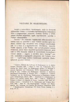 Gulyás Pál - Voltaire és Shakespeare Gulyás Pál - Voltaire és Shakespeare, null 0 antikvár könyv