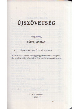 - Újszövetség - Újszövetség, Budapest 2007 antikvár könyv