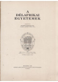 Papp Károly - A délafrikai egyetemek