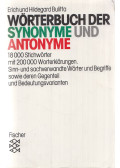 Bulitta, Erich,Bulitta, Hildegard - Wörterbuch der Synonyme und Antonyme