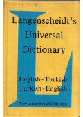 H.-J. Kornrumpf,Resuhi Akdikmen - Langenscheidt Universal Dictionary English-Turkish Turkish-English