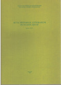 Szigeti Lajos Sándor - Acta Historiae Litterarum Hungariacarum Tomus XXIV. - A költő és motívuma