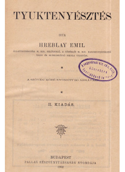 Hreblay Emil - Tyuktenyésztés