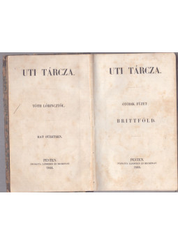 Tóth Lőrincz - Uti tárcza ötödik füzet: Brittföld (1844) Tóth Lőrincz - Uti tárcza ötödik füzet: Brittföld (1844), Pest 1844 antikvár könyv