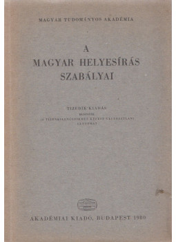 - A magyar helyesírás szabályai - A magyar helyesírás szabályai, Budapest 1980 antikvár könyv
