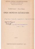 Erdődi József,Zaicz Gábor - Erza-Mordvin szójegyzék (dedikált)