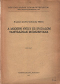 Krammer Jenő-Szoboszlay Miklós - A modern nyelv és irodalom tanításának módszertana
