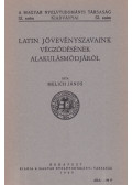 Melich János - Latin jövevényszavaink végződéseinek alakulásmódjáról