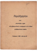 Jalsoviczky Lajos - Repülőgéptan