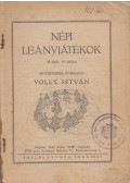 Volly István - Népi leányjátékok