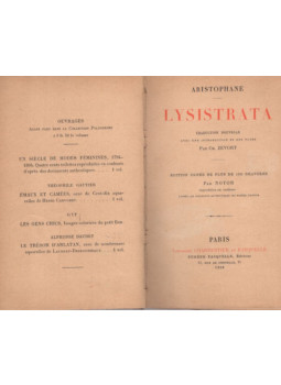 ARISTOPHANE - Lysistrata (1898) ARISTOPHANE - Lysistrata (1898), Paris 1898 antikvár könyv