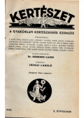 Jécsai László - Kertészet 1936-1938. X-XII. évfolyam (egybekötve)