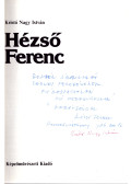 Kristó Nagy istván - Hézső Ferenc (dedikált)