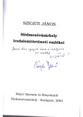 Szigeti János - Hódmezővásárhely irodalomtörténeti emlékei (dedikált)