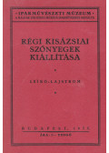 Dr.Layer Károly - Régi kisázsiai szőnyegek kiállítása