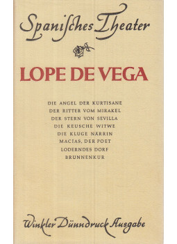 Lope de Vega - Dramen Lope de Vega - Dramen, München 1964 antikvár könyv