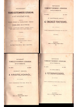 dr. Laufenauer Károly, Schmidt Sándor, dr. Laufenauer Károly, Dr. Hoitsy Pál, Dr. Straub Móricz - Népszerű természettudományi előadások gyűjteménye Hetedik kötet 1884-ik évfolyam (5 mű) dr. Laufenauer Károly, Schmidt Sándor, dr. Laufenauer Károly, Dr. Hoitsy Pál, Dr. Straub Móricz - Népszerű természettudományi előadások gyűjteménye Hetedik kötet 1884-ik évfolyam (5 mű), Budapest 1884 antikvár könyv