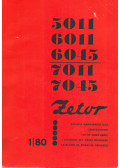  - Zetor 5011, 6011, 6045, 7011, 7045 katalógus 1/80 (többnyelvű)