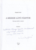Kárpáti Jenő - A messze látó pásztor (dedikált)