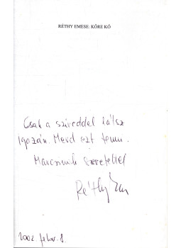 Réthy Emese - Kőre kő (dedikált) Réthy Emese - Kőre kő (dedikált), null 2002 antikvár könyv
