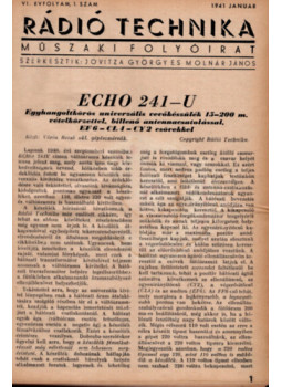 Molnár János, Paskay Bernát (szerk.), Jovitza György - Rádiótechnika 1941. VI. évfolyam (teljes) Molnár János, Paskay Bernát (szerk.), Jovitza György - Rádiótechnika 1941. VI. évfolyam (teljes), Budapest 1941 antikvár könyv