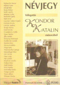 Kondor Katalin - Névjegy (dedikált)