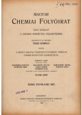 Plank Jenő (szerk.) - Magyar Chemiai folyóirat XXXIII-XXXIV. évfolyam 1927-1928.