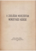 Székessy Vilmos - A zoológiai nevezéktan nemzetközi kódexe