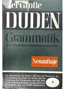 Több szerkesztő - Der Grosse Duden 4. - Grammatik Több szerkesztő - Der Grosse Duden 4. - Grammatik, 1973 antikvár könyv