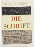 Jensen, Hans - Die Schrift (reprint)