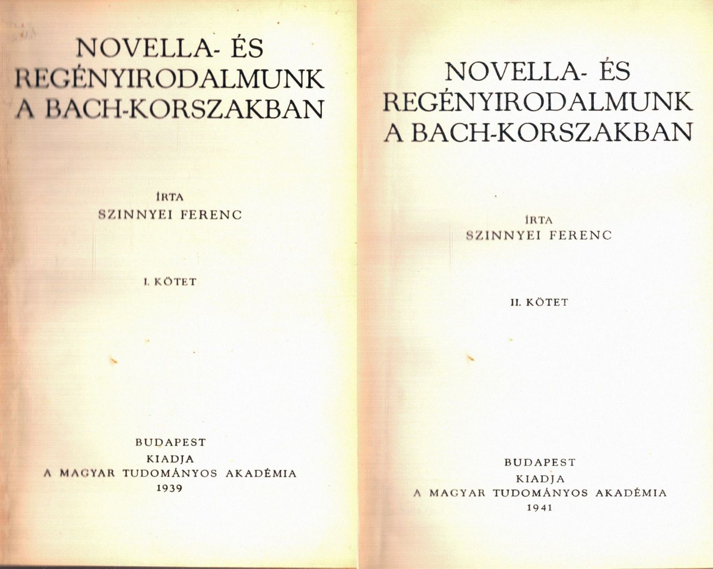 Szinnyei Ferenc - Novella- és regényirodalmunk a szabadságharcig