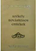 Ferenczi Géza - Székely rovásírásos emlékek