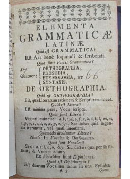 Molnár Gábor - Elementa Grammaticae Latinae Molnár Gábor - Elementa Grammaticae Latinae, Pozsony 1790 antikvár könyv