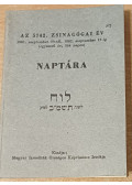 Groszberg Jenő - Az 5742. zsinagógai év naptára - 1981. szeptember 29-től, 1982. szeptember 17-ig (egyszerű év, 354 napos)