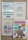 Fanta Lászlóné dr.,Szentfülöpi Antal,Dr. Rapcsák Lajos,Adam Makkai - 4 db angol nyelvkönyv